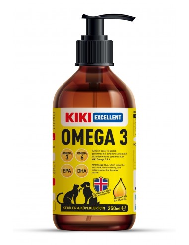 KIKI Excellent Kedi ve Köpek İçin Omega 3 Balık...