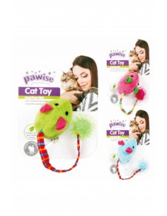 Pawise Kuyruklu Peluş Fare Kedi Oyuncağı 5,5 Cm Asortili