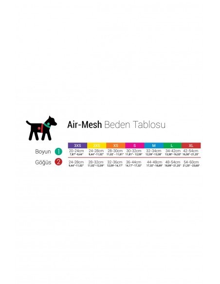 Tailpetz Air-Mesh Harness Köpek Göğüs Tasması (Sarı) L