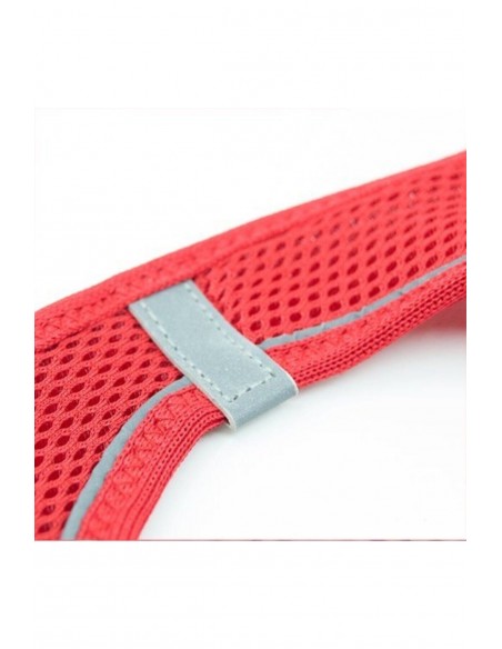 TailPetz Airmesh Kırmızı Köpek Göğüs Tasması M