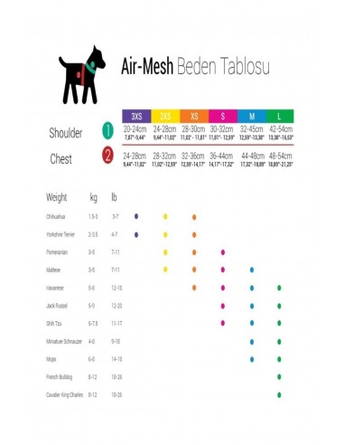 Tailpetz Air Mesh Köpek Göğüs Tasması Neon Pembe L