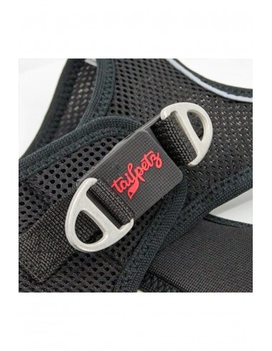 TailPetz Airmesh Siyah Köpek Göğüs Tasması L