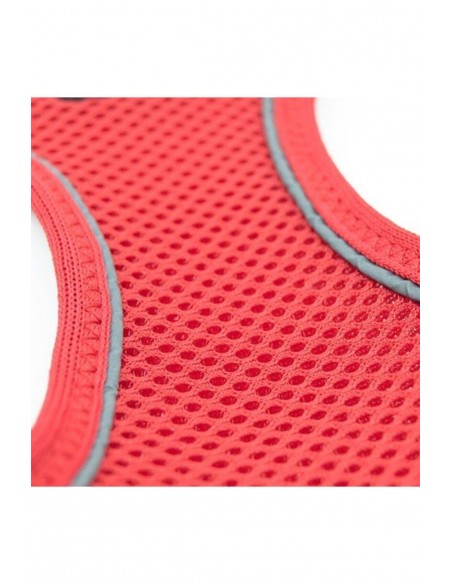 TailPetz Airmesh Kırmızı Köpek Göğüs Tasması S