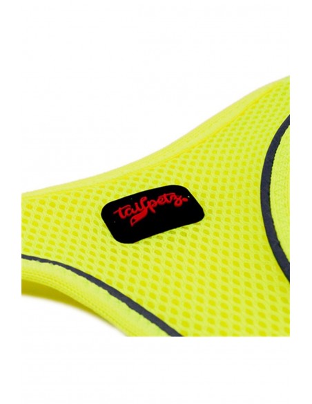 TailPetz Airmesh Neon Lime Köpek Göğüs Tasması XL