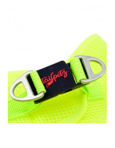TailPetz Airmesh Neon Lime Köpek Göğüs Tasması XL