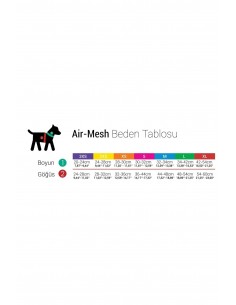 Tailpetz Air Mesh Harness Saks Köpek Göğüs Tasması xl 2