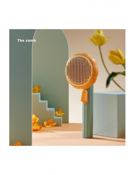 Pet Brush Kedi ve Küçük Irk Köpek Tüy Fırçası Bal Kabağı Tarak