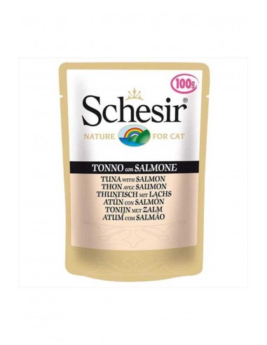 Schesir Jelly Ton Balıklı Somonlu Pouch Kedi Konservesi 100 gr
