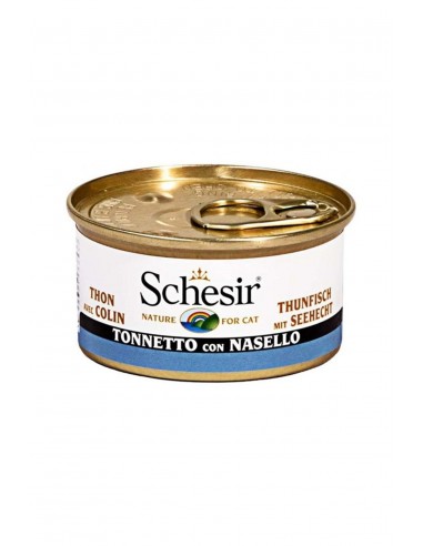 Schesir Jöle Içinde Tuna Ve Barlam Balıklı Kedi Konservesi 85 gr