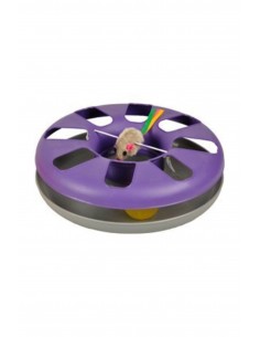 Flamingo Kitty Roundabout Dönen Toplu Kedi Oyuncağı Mor 24 cm