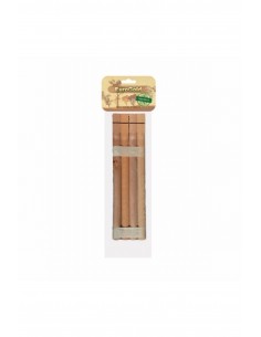 EuroGold Doğal Ahşap Kuş Tüneği 30 Cm 4'lü