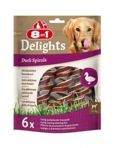 8in1 Smart Delights Duck Spirals Ördekli Burgu Köpek Ödülü 6lı