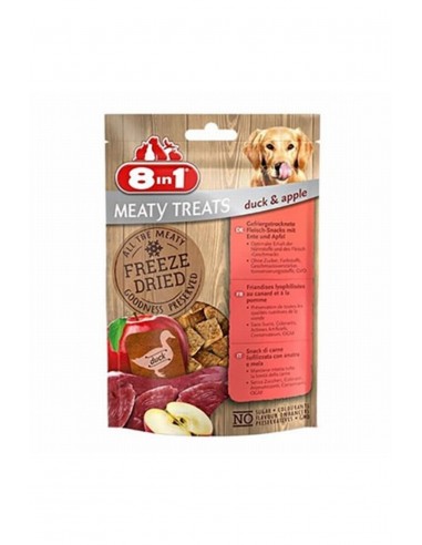 8in1 8 In 1 Freeze Dried Tahılsız Ördek Ve Elmalı Kurutulmuş Köpek Ödülü 50 gr