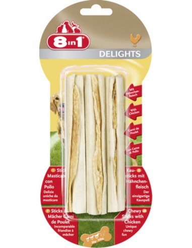 8in1 8 In 1 Delights Sticks 3´lü Stik Ağız Temizleme Kemiği 75 gr