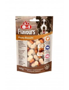 8in1 Flavours Meaty Biscuits Köpek Ödülü 85 Gr