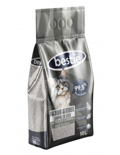 Bestie Aktif Karbonlu Topaklanan Kedi Kumu 10 Lt