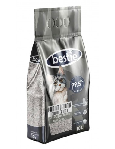 Bestie Aktif Karbonlu Topaklanan Kedi Kumu 10 Lt