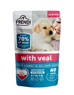 Frendi Dana Etli Soslu Yavru Köpek Yaş Mama 100gr