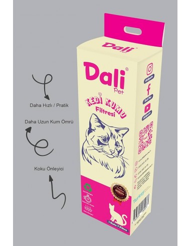 Dali Elekli Kedi Kumu Filtresi 7'li