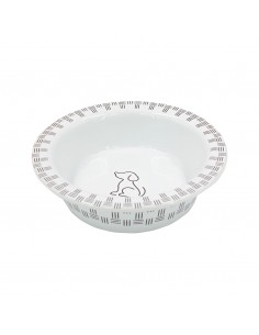 Lepus Beyaz Seramik Köpek Mama Kabı 520 ML