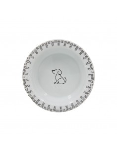 Lepus Beyaz Seramik Köpek Mama Kabı 520 ML 2