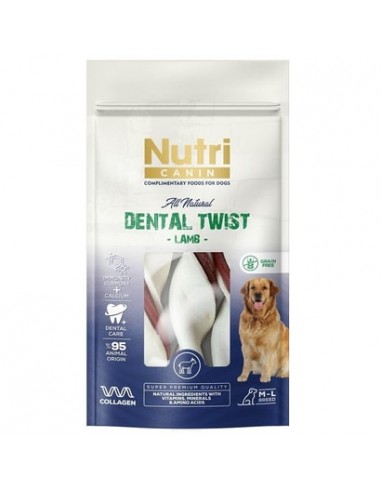 Nutri Canin Dental Twist Kuzulu Köpek Ödülü M-L