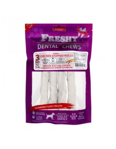 Freshy Tavuk Eti Ve Ciğer Dolgulu Deri Çubuk...