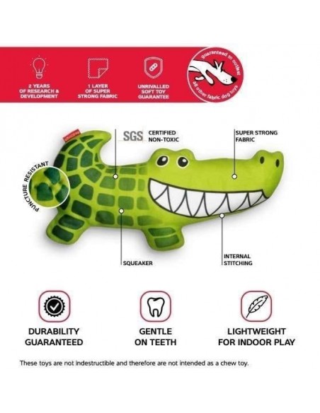 Reddingo Dayanıklı Yumuşak Köpek Oyuncağı - Timsah