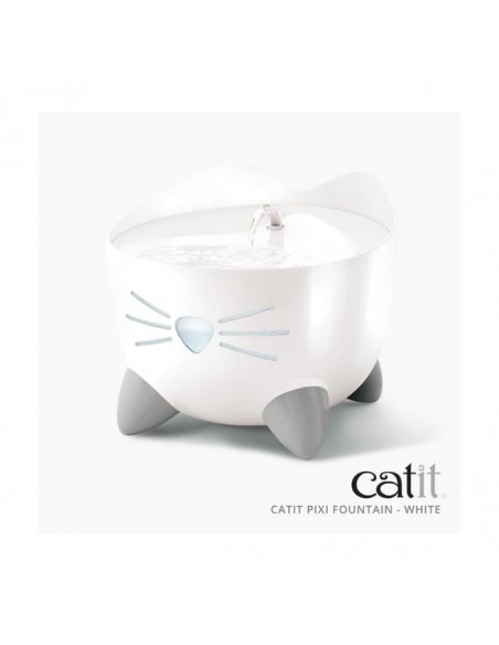 Catit Pixi Fountain Led Seviye Göstergeli Otomatik Kedi Su Sebili Beyaz 2Lt