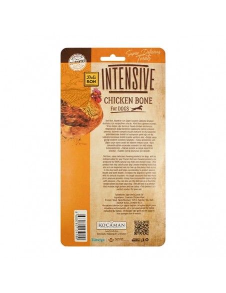 Delibon Intensive Tavuklu Kemik Köpek Ödülü 7cm 4'lü Paket