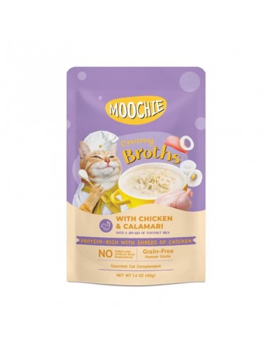 Moochie Kedi Çorbası Parça Kalamarlı Tavuklu...