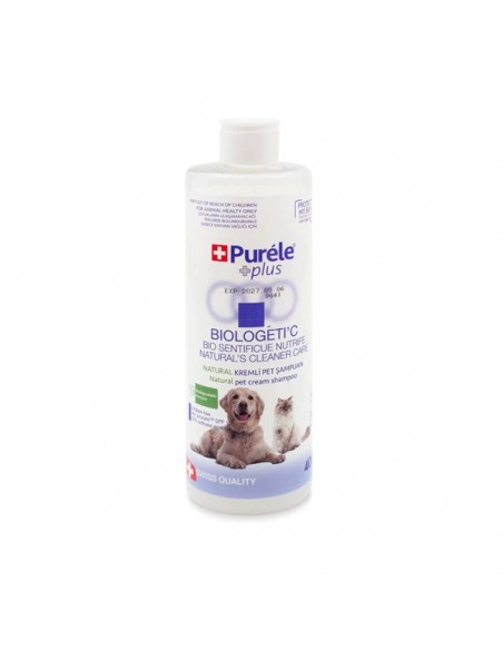 Purele Plus Doğal Kremli Kedi & Köpek Şampuanı  400 ml