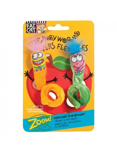 Fat Cat Springy Worms Kedi Otlu İkili Peluş...