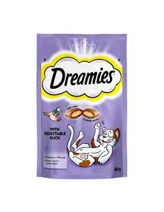 Dreamies İç Dolgulu Ördekli Kedi Ödül Bisküvisi 60gr
