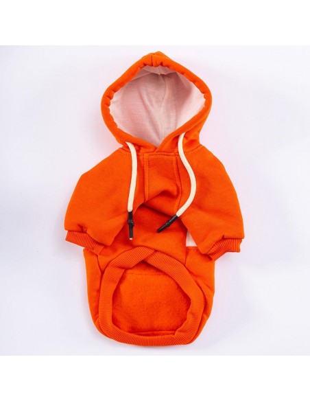 Pawstar Orange Cute Turuncu Kapşonlu Köpek Sweatshirt XL