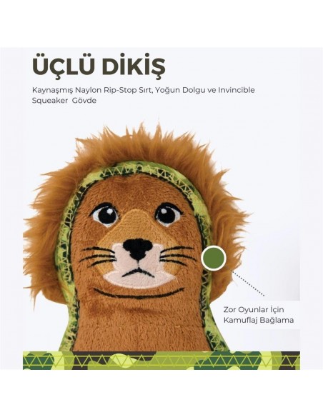 Outward Hound Xtreme Seamz Lion Köpek Oyuncağı