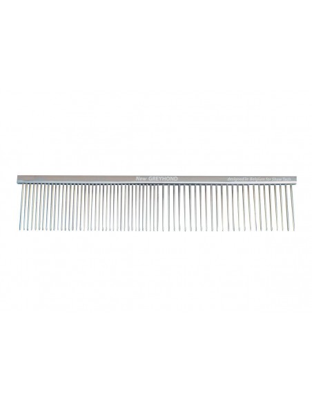 Show Tech Professional Greyhond Brass Comb 19cm İki Fonksiyonlu Köpek Tarağı