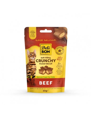 Delibon Cruncy İçi Dolgulu Ödül Bisküvisi Sığır...