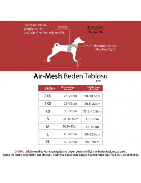Tailpetz Aır-Mesh Harness Omnıa M Köpek Göğüs Tasması