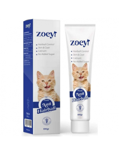 Zoey Anti Hairball Paste Kediler İçin Tüy...