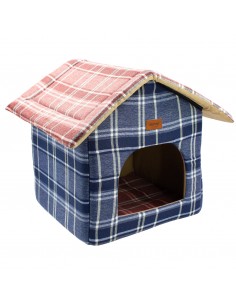 Lepus Kulübe Kedi-Köpek Yatağı Ekose