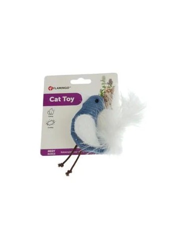 Flamingo Tüylü Mendy Kedi Oyuncağı 10X17 CM