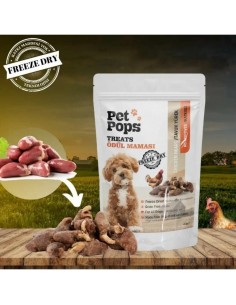 Pet Pops Freeze-Dried Tavuk Yüreği Köpek Ödülü 40 Gr