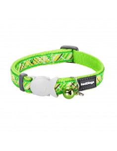 Reddingo Flanno Desenli Lime Kedi Boyun Tasması 12 Mm