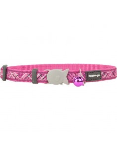 Reddingo Flanno Desenli Pembe Kedi Boyun Tasması 12 Mm