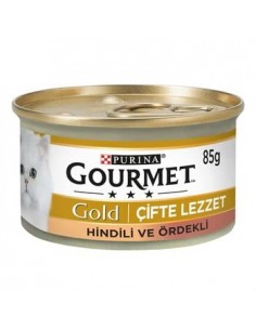Gourmet Gold Parça Etli Hindili ve Ördekli Kedi...