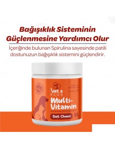 Vet's Plus Multi-Vitamin Kedi ve Köpekler İçin...