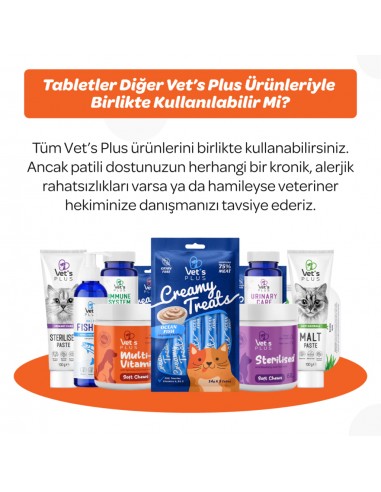 Vet's Plus Multi-Vitamin Kedi ve Köpekler İçin...