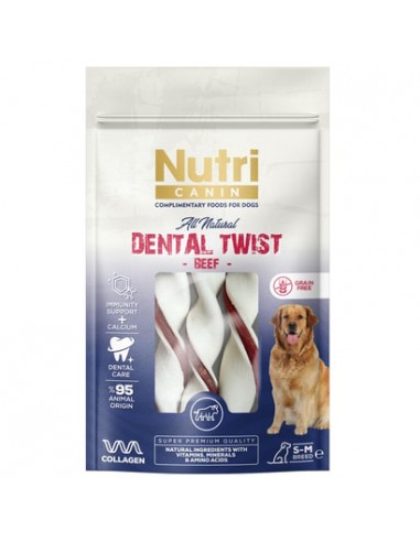 Nutri Canin Dental Twist Sığır Etli Köpek Ödül...