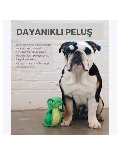 Outward Hound Xtreme Seamz Dino Plush Köpek Oyuncağı 2